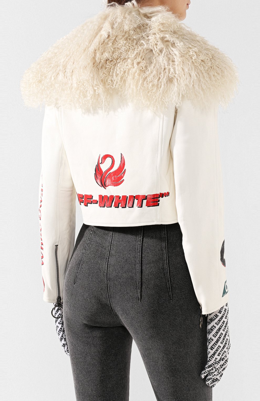 Кожаная куртка OFF-WHITE, арт. 0WJA019E19E900820288, фото 4