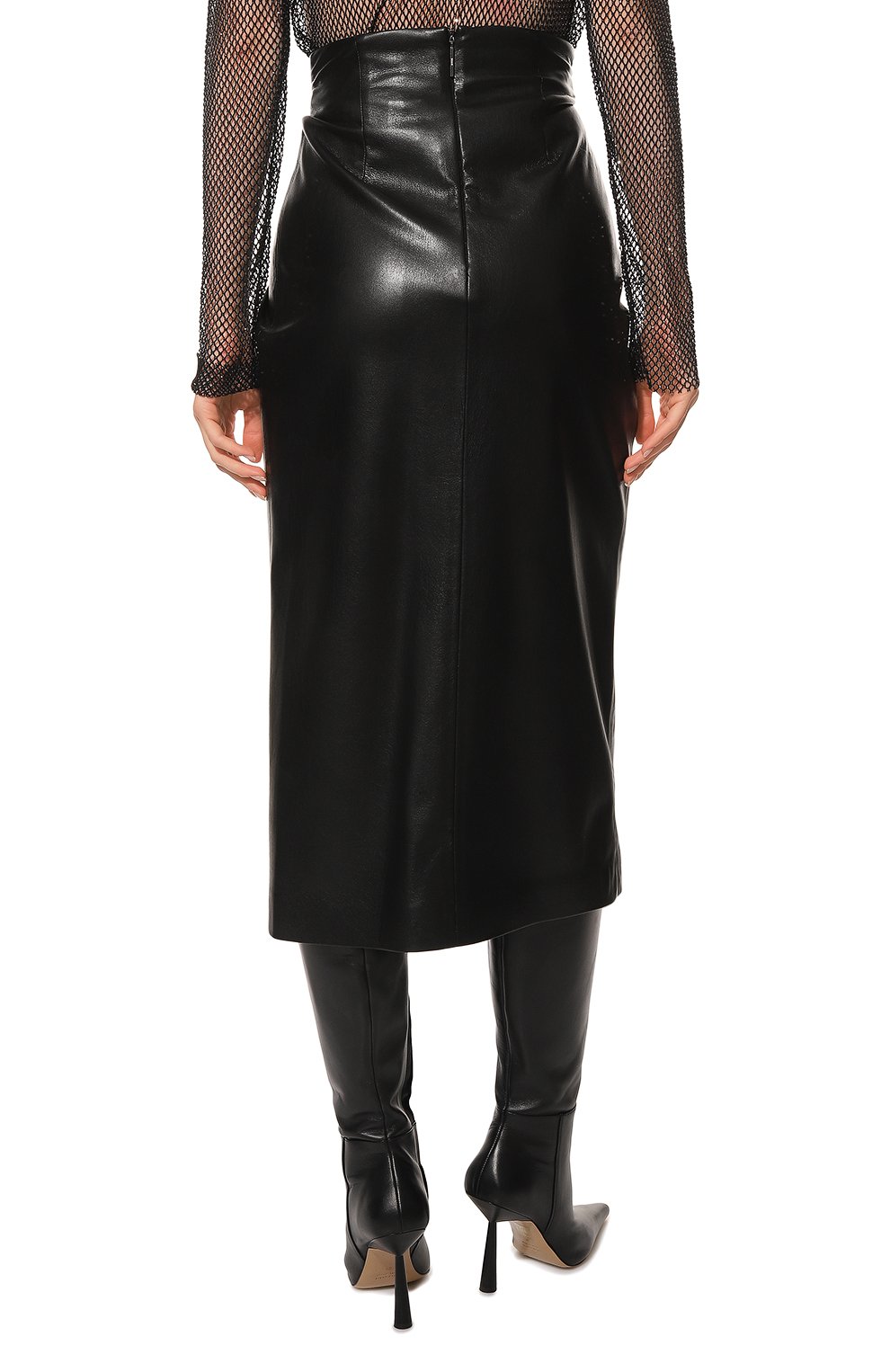 Юбка из экокожи MSGM, арт. 3441MDD09 237110, фото 4