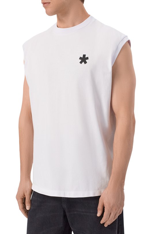 Хлопковая майка Comme des Fuckdown CFABM01903 Белый  CFABM01903 Фото 3