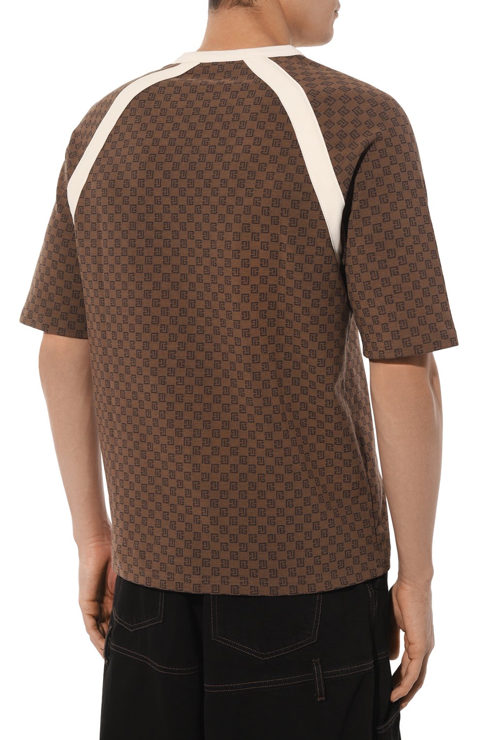 Хлопковая футболка BALMAIN, арт. BH0EF065BC52, фото 4