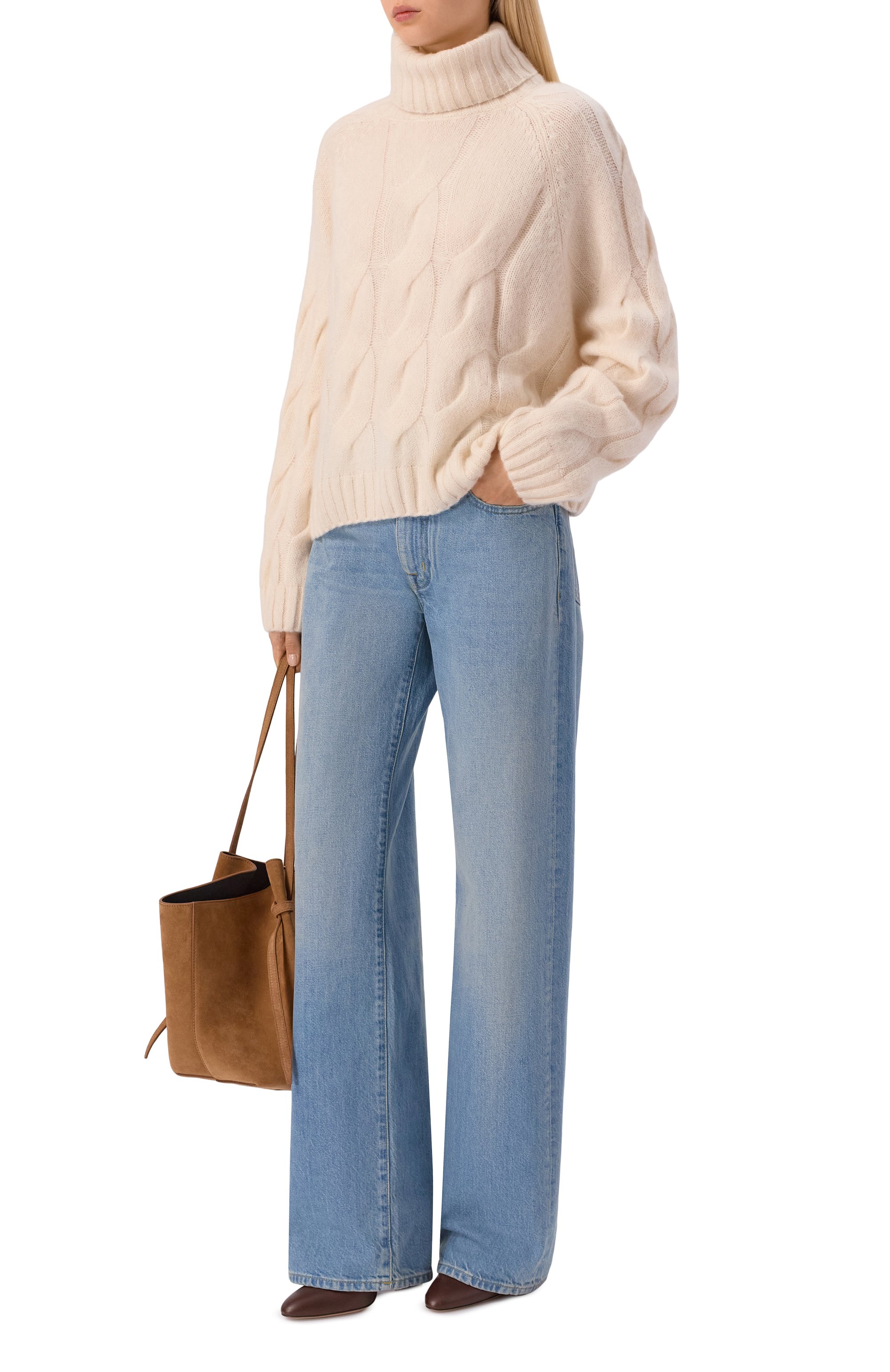 Свитер из кашемира и шелка ALLUDE, арт. 255/77003, фото 2