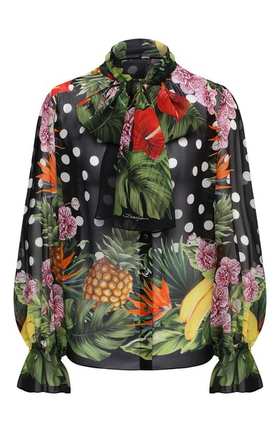 Женская шелковая блузка DOLCE & GABBANA, арт. F5M81T/FI1W0