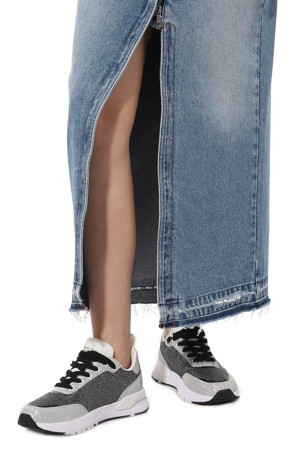 Комбинированные кроссовки VERSACE JEANS COUTURE, арт. 74VA3SA3/ZS648, фото 3