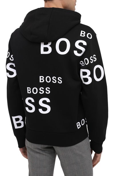 Хлопковое худи BOSS, арт. 50438271, фото 4