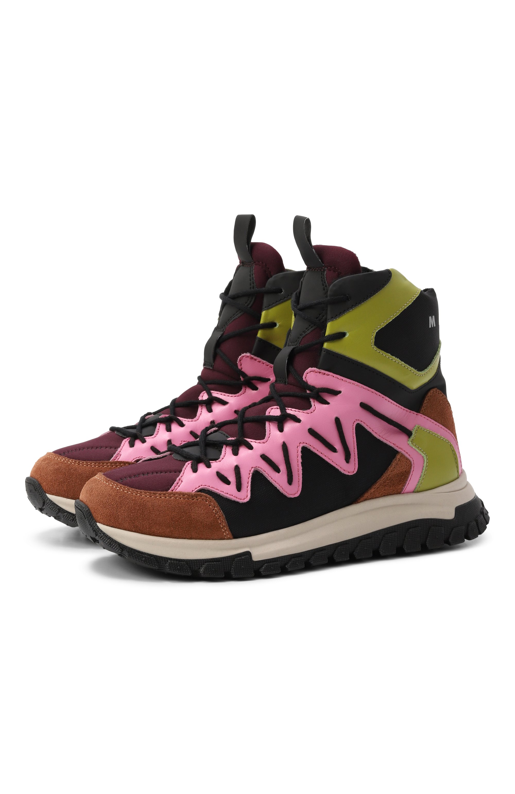 Комбинированные кроссовки MARNI, арт. 82024/28-35, фото 1