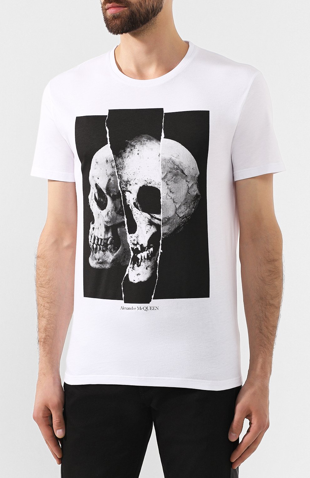 Хлопковая футболка ALEXANDER MCQUEEN, арт. 582923/QNZ8B, фото 3