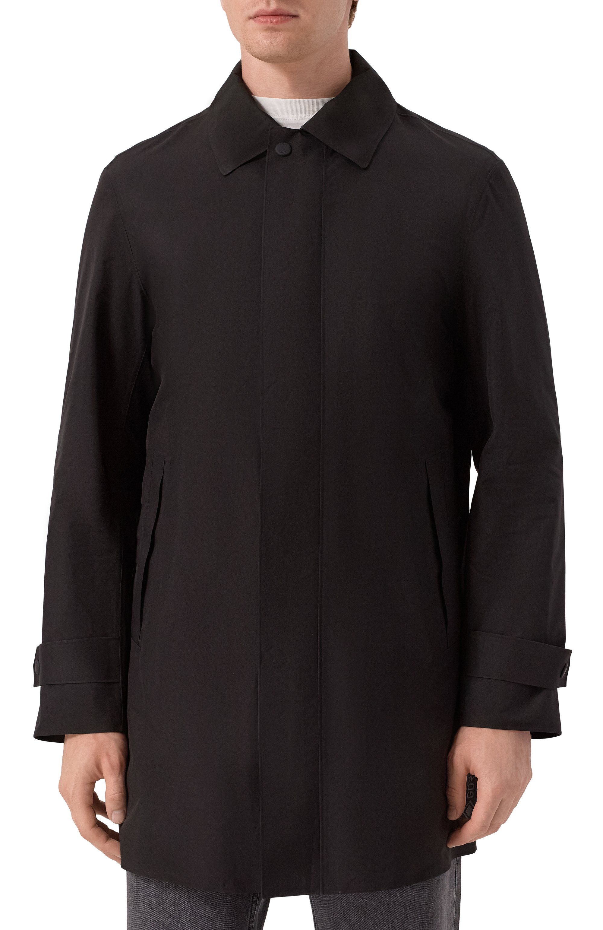 Плащ BOSS черного цвета по цене 89950 руб., арт. 50543262, фото 3 Плащ BOSS, арт. 50543262, фото 3