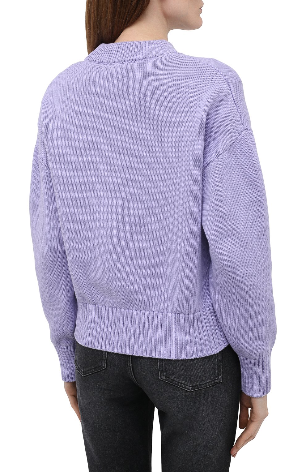 Кардиган из хлопка и шерсти AMI, арт. E21FK303.016, фото 4