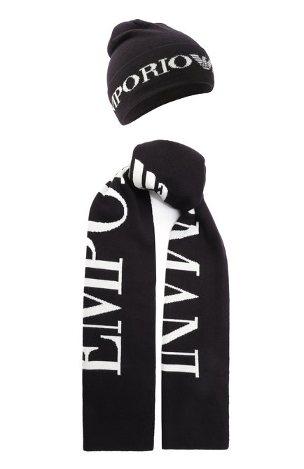 Комплект из шапки и шарфа EMPORIO ARMANI, арт. 407524/3F932