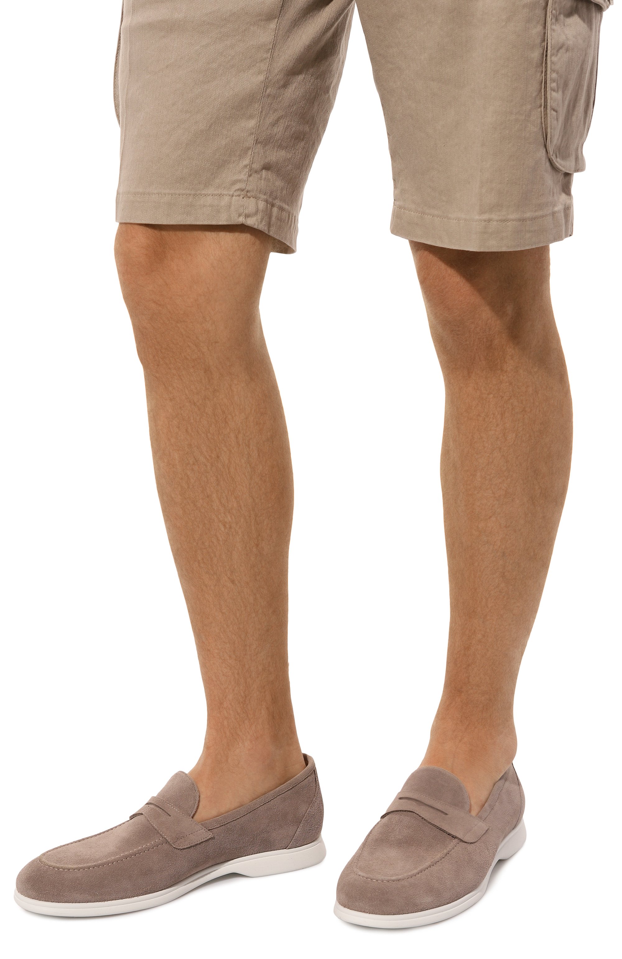 Замшевые пенни-лоферы KITON, арт. USSA075N00977, фото 3