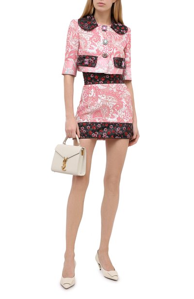 Юбка DOLCE & GABBANA розового цвета по цене 89950 руб., арт. J4015Z/HJMFW, фото 2 Юбка DOLCE & GABBANA, арт. J4015Z/HJMFW, фото 2