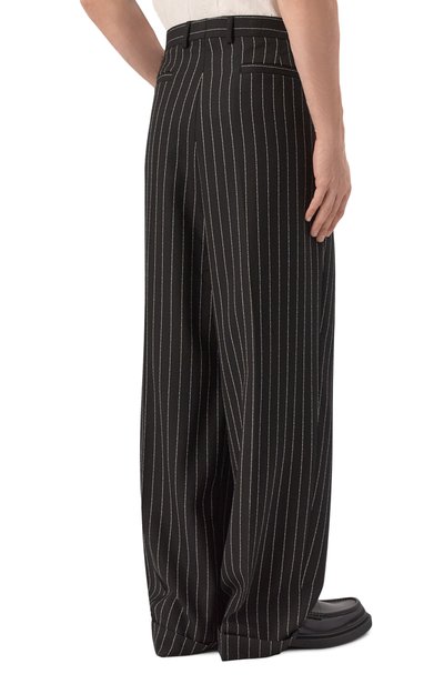 Шерстяные брюки DOLCE & GABBANA темно-серого цвета по цене 175500 руб., арт. GP168T/GK570, фото 4 Шерстяные брюки DOLCE & GABBANA, арт. GP168T/GK570, фото 4