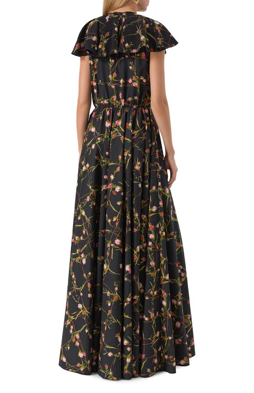 Хлопковое платье Giambattista Valli 25FWPVCL5134/49PRI Чёрный  25FWPVCL5134/49PRI Фото 4