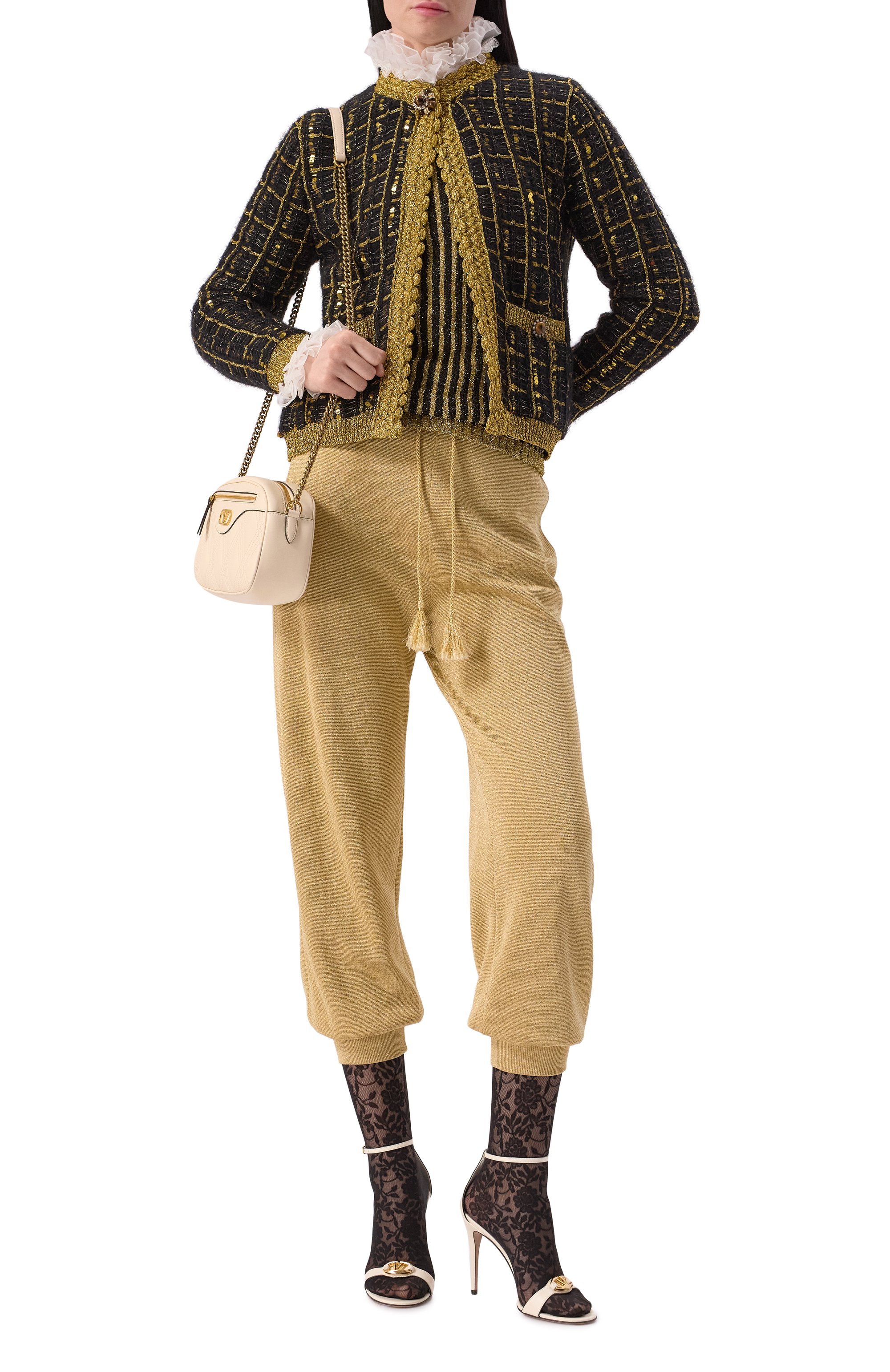 Жакет с отделкой пайетками VALENTINO, арт. 6B3KE03M94G, фото 2