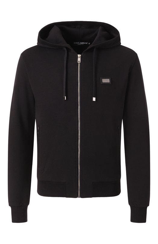Хлопковая толстовка Dolce & Gabbana G9IF0T/G7JYX Чёрный G9IF0T/G7JYX