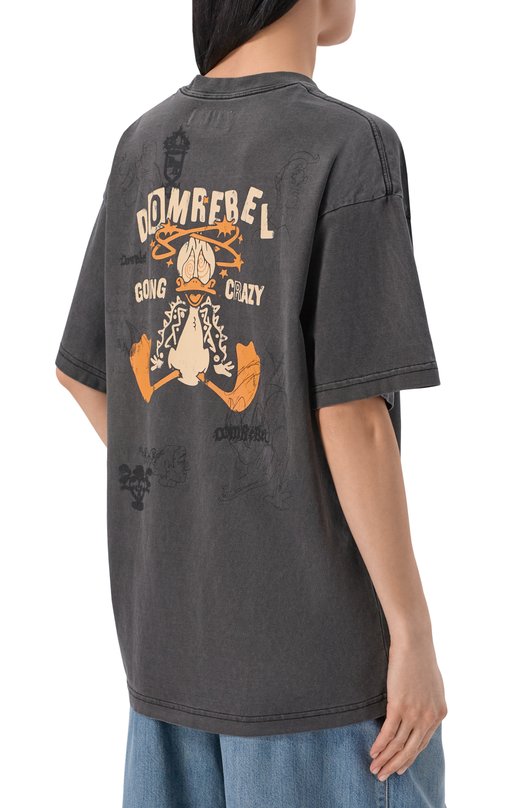 Хлопковая футболка DOMREBEL CRAY/T-SHIRT Серый  CRAY/T-SHIRT Фото 4