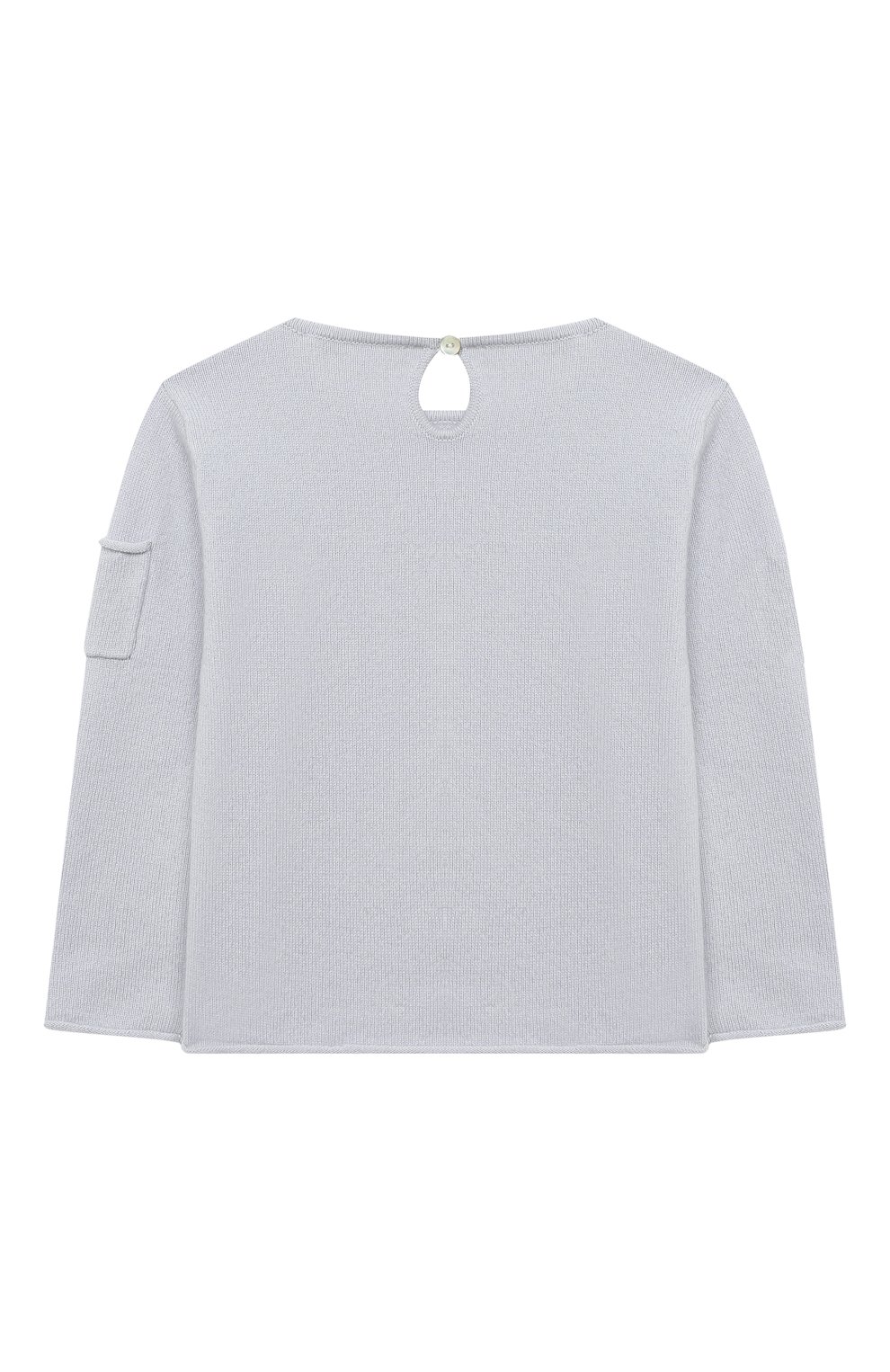 Кашемировый пуловер OSCAR ET VALENTINE голубого цвета по цене 21000 руб., арт. PUL01EIFFELM, фото 2 Кашемировый пуловер OSCAR ET VALENTINE, арт. PUL01EIFFELM, фото 2