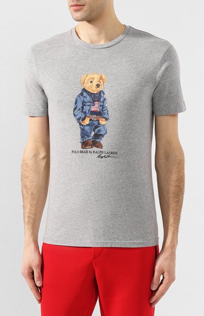 Хлопковая футболка POLO RALPH LAUREN, арт. 710795737, фото 3