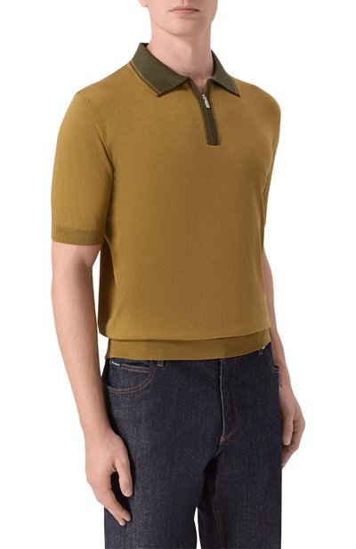 Поло из хлопка и шелка ZILLI, арт. KZP002M0142VUC000, фото 3