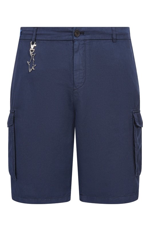 Шорты из хлопка и льна Paul&Shark 26414035 Синий 26414035