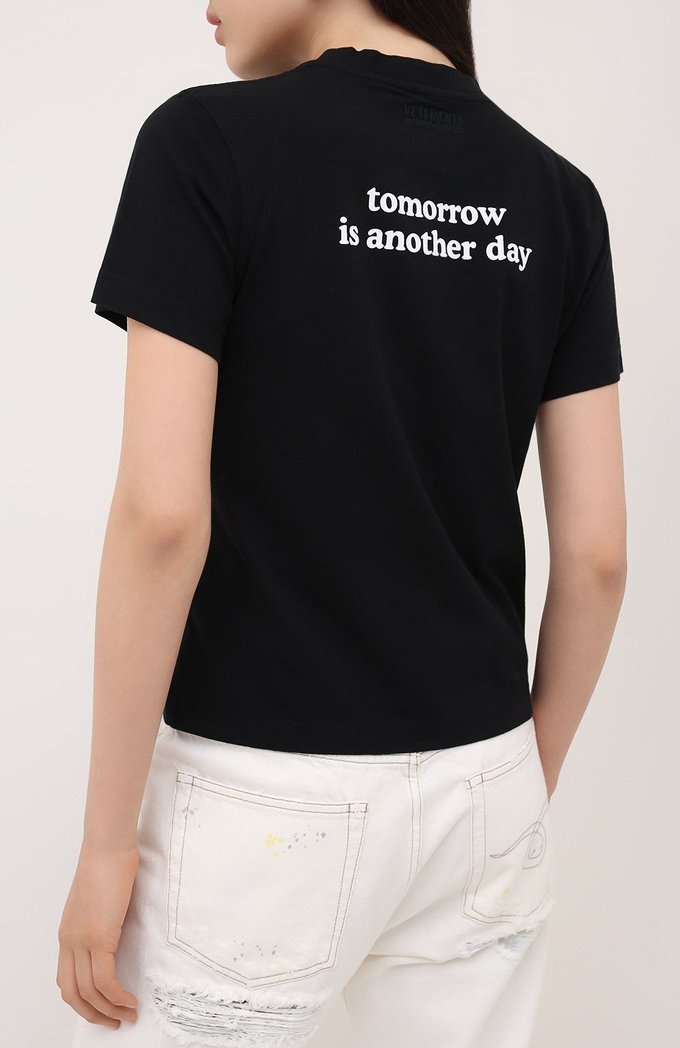 Хлопковая футболка VETEMENTS, арт. UAH21TR569 1600/W, фото 4