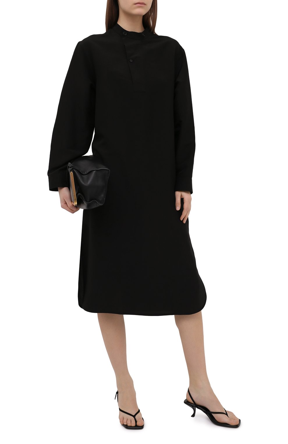 Хлопковое платье JIL SANDER, арт. JPPS500005-WS252600, фото 2