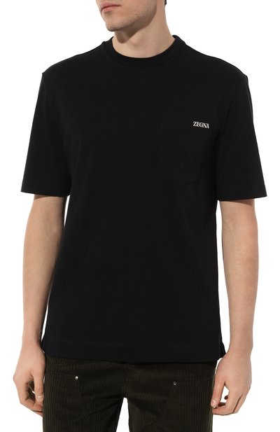 Хлопковая футболка ZEGNA, арт. UC385A6/C785, фото 3