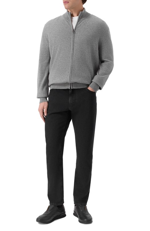 Кожаные кроссовки Kiton USSA107N0109803 Чёрный  USSA107N0109803 Фото 2