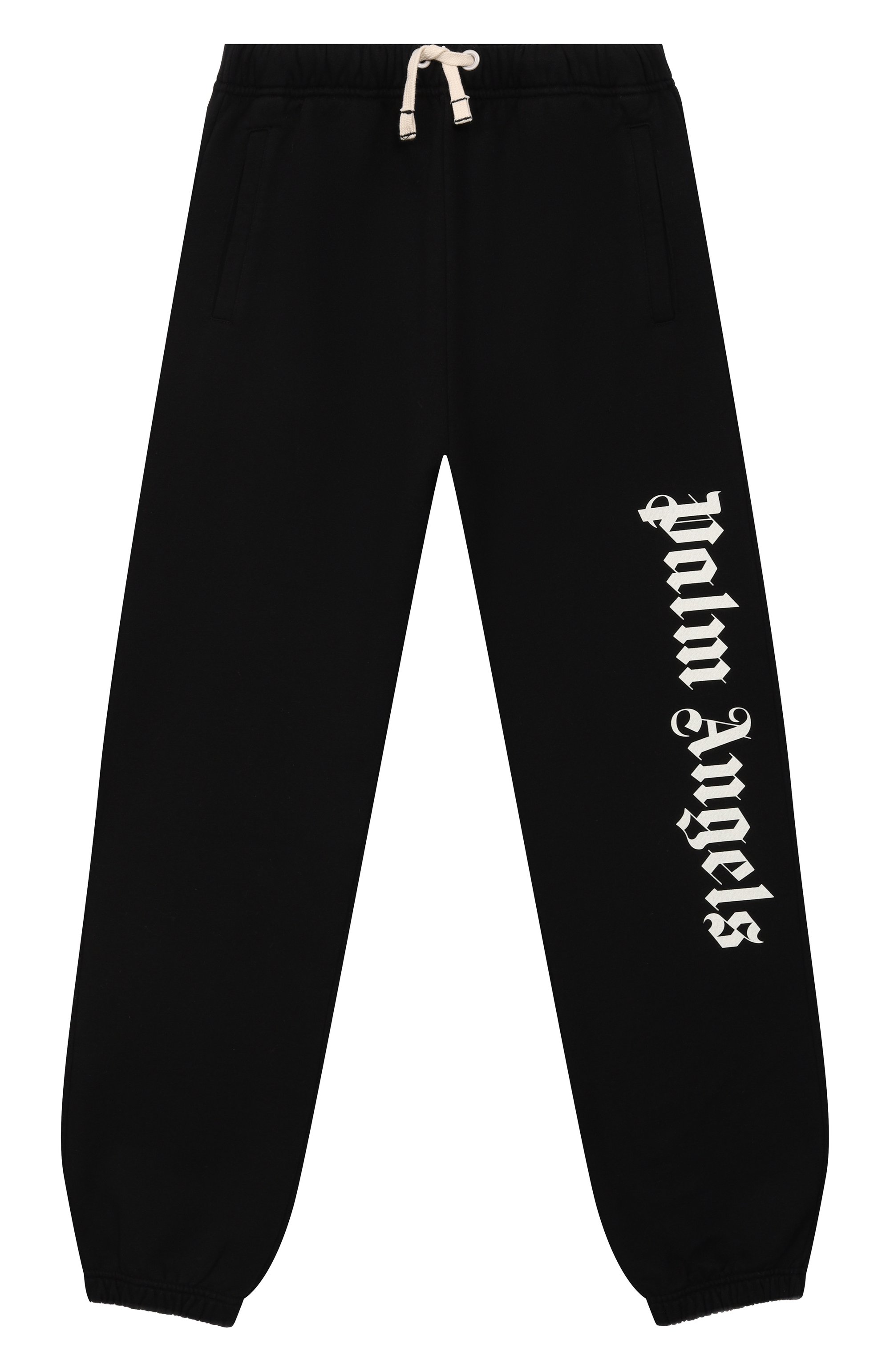 Хлопковые джоггеры PALM ANGELS черного цвета по цене 28450 руб., арт. PBCH008C99FLE002/12+, фото 1 Хлопковые джоггеры PALM ANGELS, арт. PBCH008C99FLE002/12+, фото 1