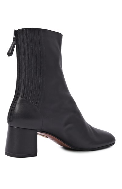 Кожаные ботильоны saint honore 50 AQUAZZURA черного цвета по цене 87900 руб., арт. SH0MIDB0/NAP, фото 5 Кожаные ботильоны saint honore 50 AQUAZZURA, арт. SH0MIDB0/NAP, фото 5
