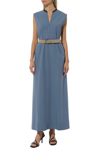 Хлопковое платье BRUNELLO CUCINELLI, арт. MP949ASG11, фото 3