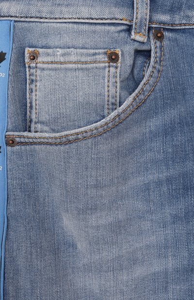 Джинсы DSQUARED2 голубого цвета по цене 48800 руб., арт. DQ2820/D0AC1, фото 3 Джинсы DSQUARED2, арт. DQ2820/D0AC1, фото 3