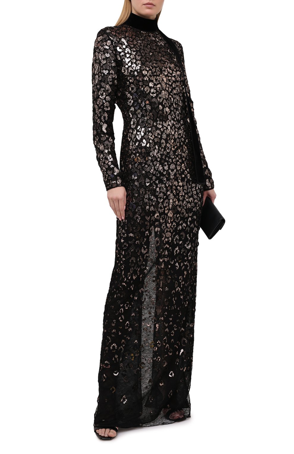 Платье с отделкой пайетками TOM FORD, арт. AB2889-SDE272, фото 2