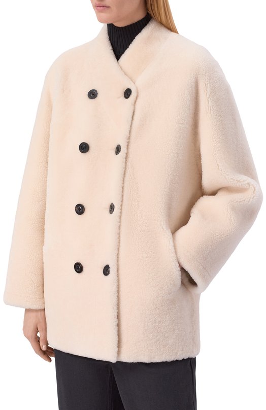 Дубленка из овчины Addicted MK331L Кремовый  MK331L Фото 3