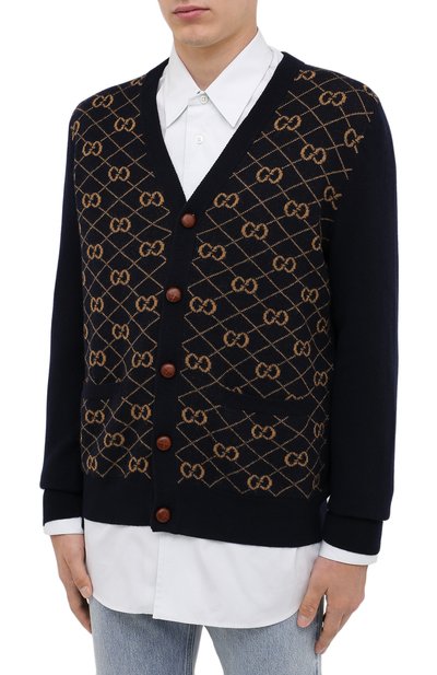 Шерстяной кардиган GUCCI, арт. 630396/XKBFB, фото 3