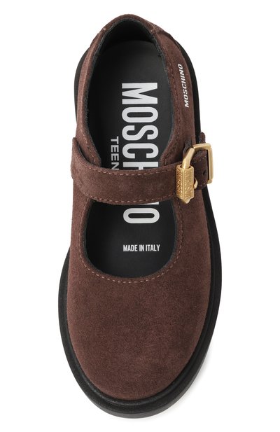 Замшевые туфли MOSCHINO, арт. 81943/VAR4/28-35, фото 4