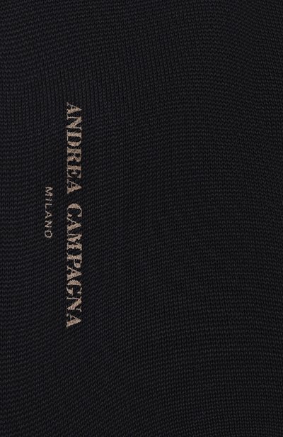Хлопковые носки ANDREA CAMPAGNA темно-синего цвета по цене 4970 руб., арт. MP009RI0006BR, фото 2 Хлопковые носки ANDREA CAMPAGNA, арт. MP009RI0006BR, фото 2