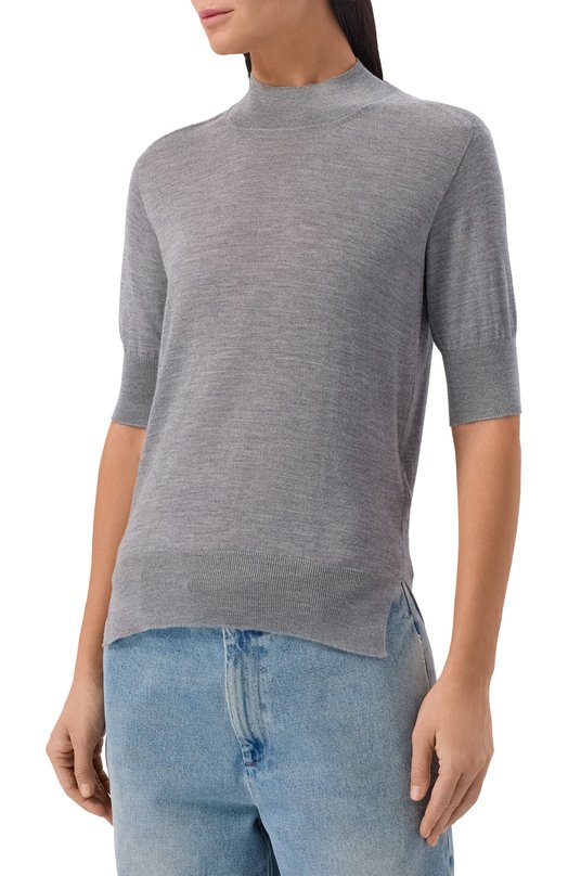 Пуловер из кашемира и шерсти Jil Sander J01GP0004-J14501 Серый  J01GP0004-J14501 Фото 3