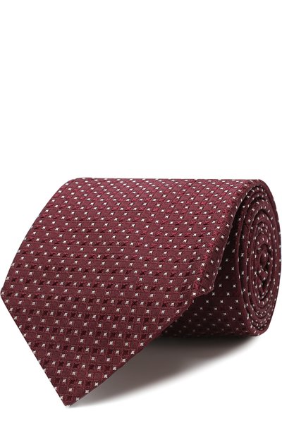 Мужской шелковый галстук с узором GIORGIO ARMANI, арт. 360054/8A917