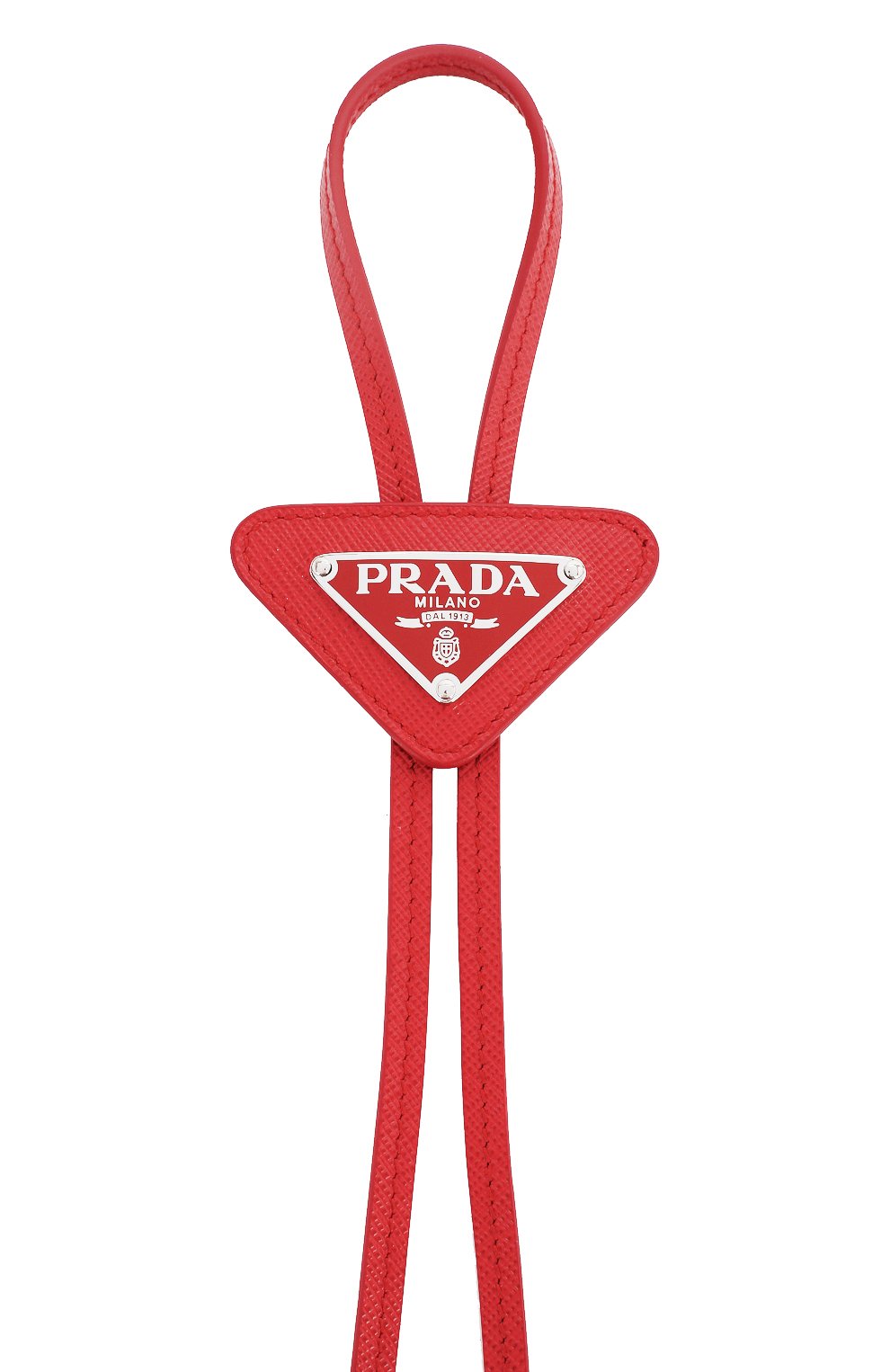 Кожаный галстук bolo PRADA красного цвета по цене 31000 руб., арт. 2IC027-QHH-F068Z, фото 3 Кожаный галстук bolo PRADA, арт. 2IC027-QHH-F068Z, фото 3