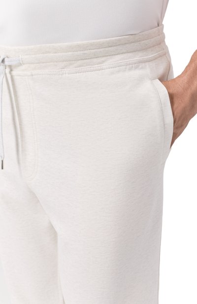 Хлопковые джоггеры BRUNELLO CUCINELLI, арт. MR8073233G, фото 5