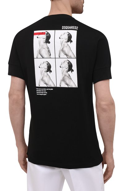Хлопковая футболка DSQUARED2, арт. S79GC0026/S23009, фото 4