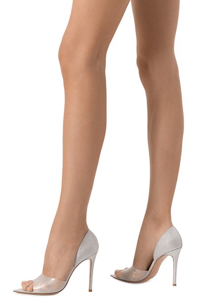 Комбинированные туфли bree 105 GIANVITO ROSSI, арт. G61519.15RIC.GGBARAR, фото 3