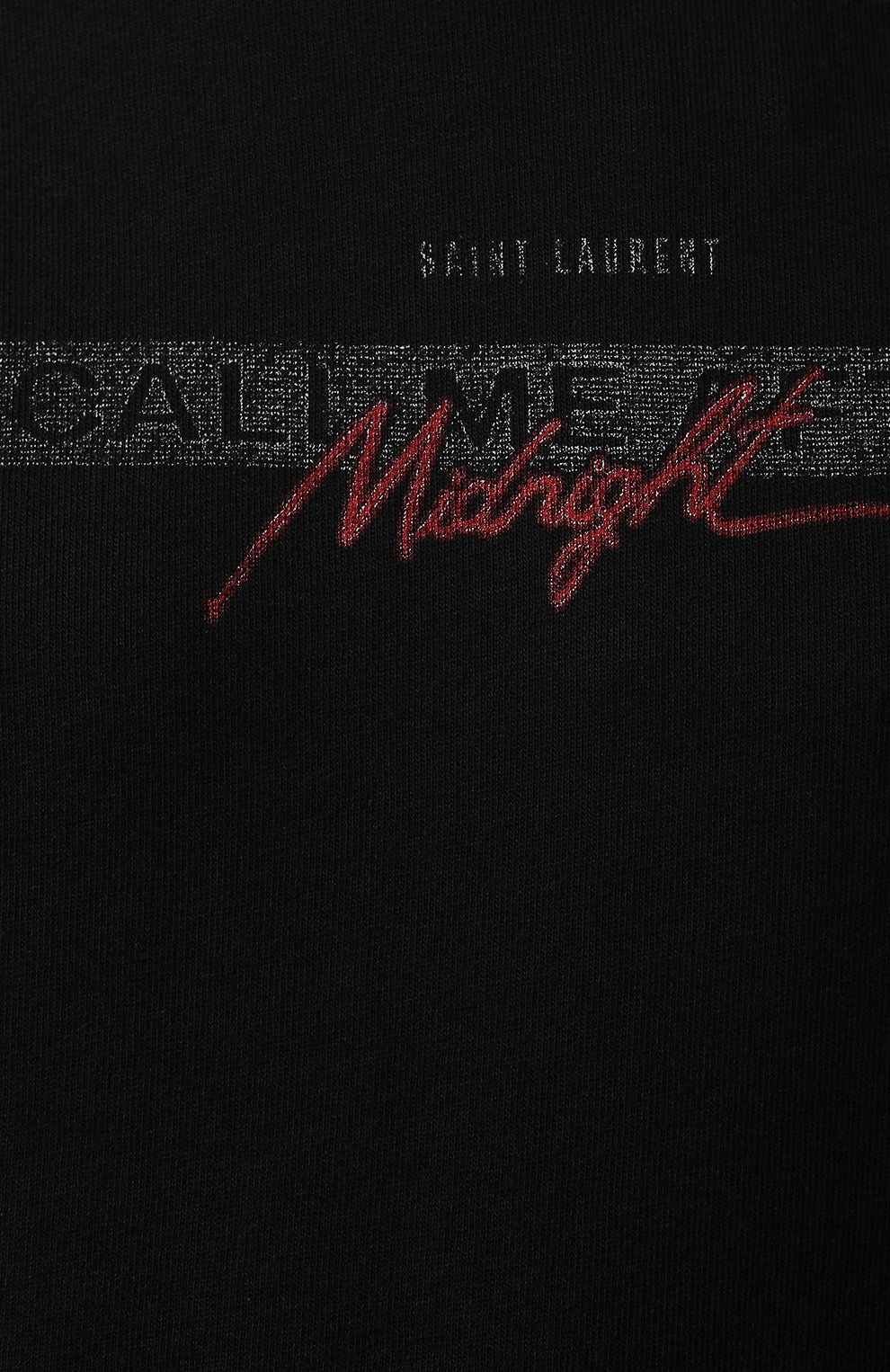 Хлопковое худи SAINT LAURENT красного цвета по цене 89600 руб., арт. 590388/YBM02, фото 5 Хлопковое худи SAINT LAURENT, арт. 590388/YBM02, фото 5