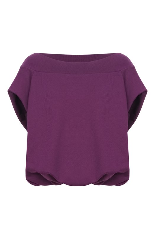 Хлопковый топ Dries Van Noten 131110/3611 Фиолетовый 131110/3611