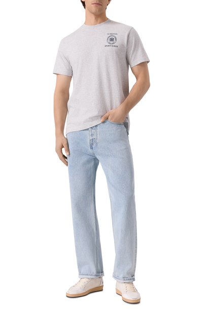 Хлопковая футболка sporty & rich x le bristol paris SPORTY AND RICH, арт. T0043517620GY03, фото 2