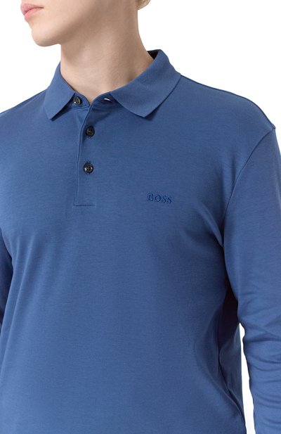 Хлопковое поло BOSS, арт. 50468392, фото 5