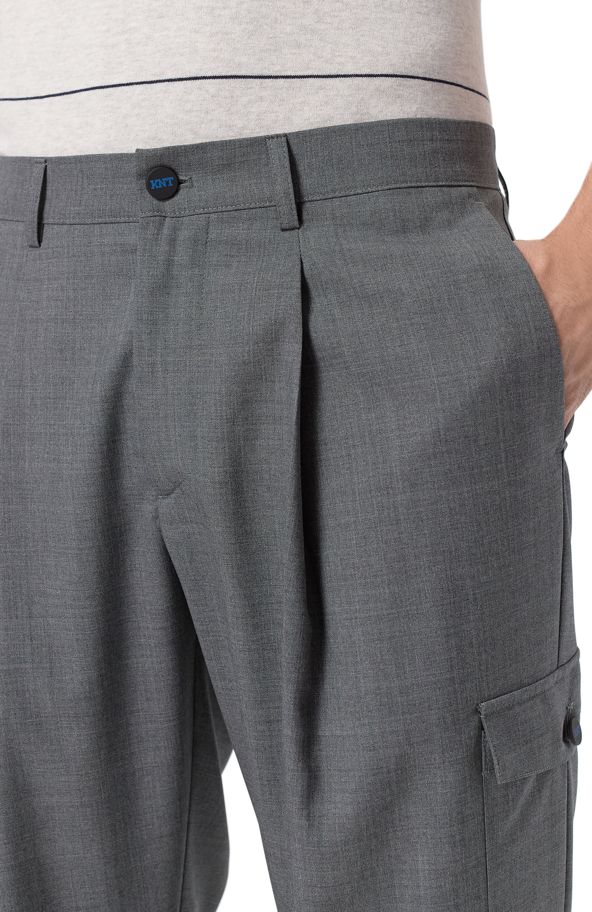 Шерстяные брюки-карго KITON, арт. UPKN024K0371102, фото 5