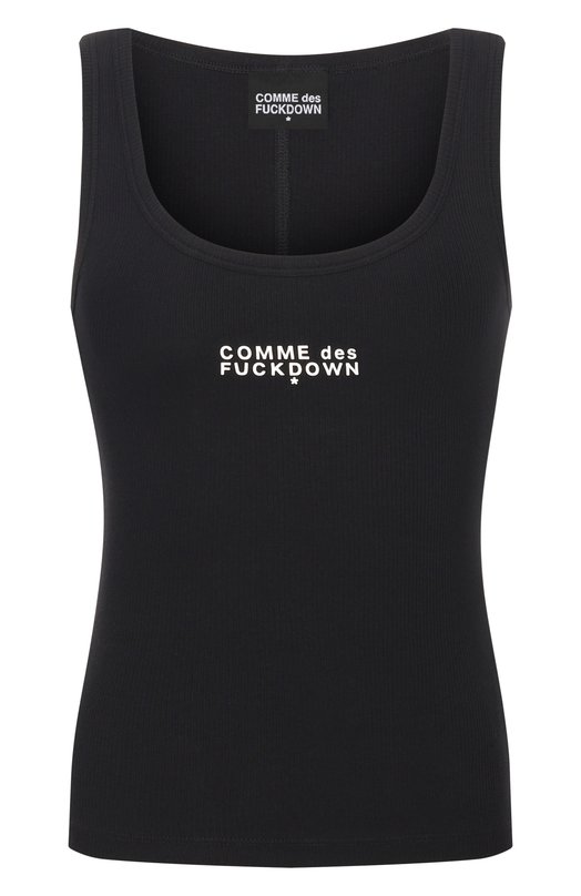 Хлопковая майка Comme des Fuckdown CFABW01672 Чёрный CFABW01672
