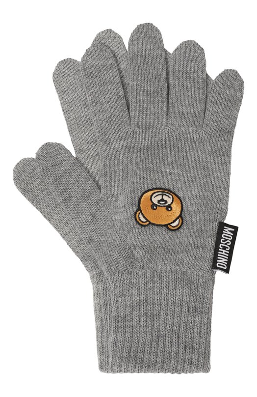 Шерстяные перчатки Moschino 65162/M3141 Серый 65162/M3141